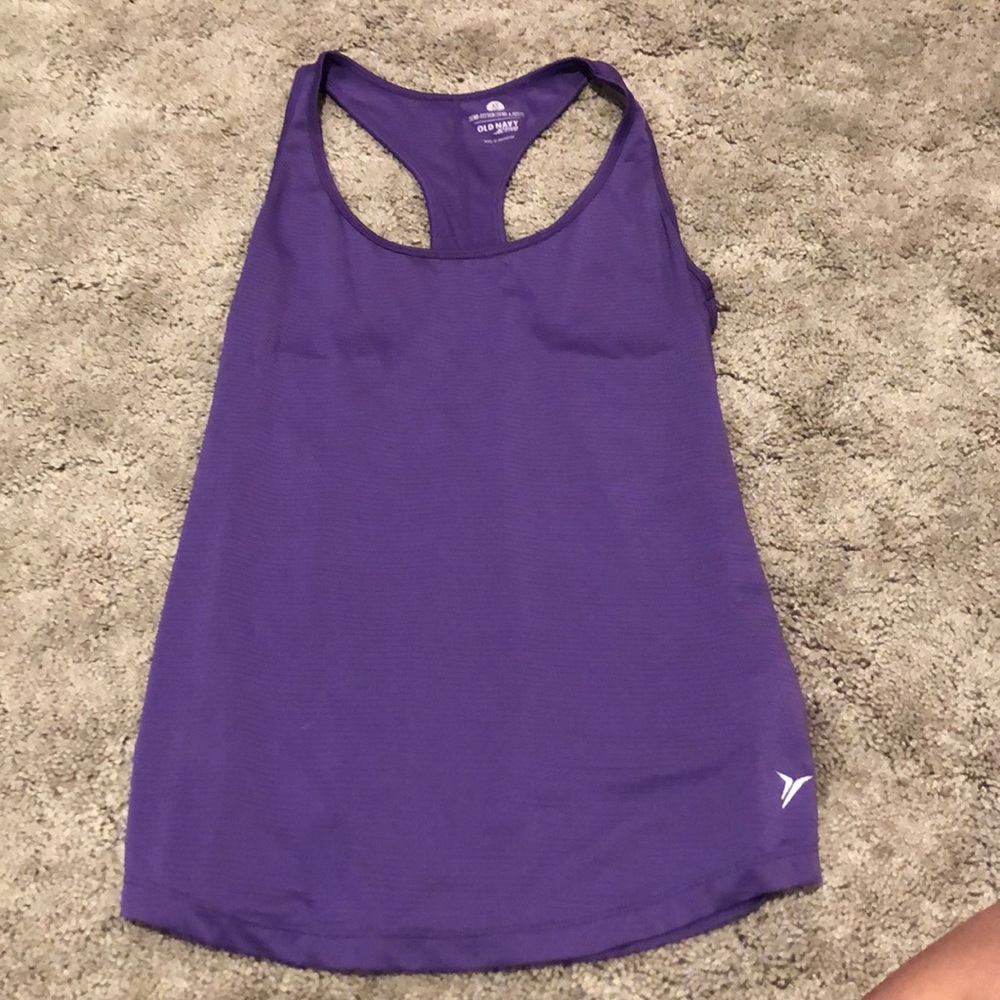 Women’s purple workout tank top